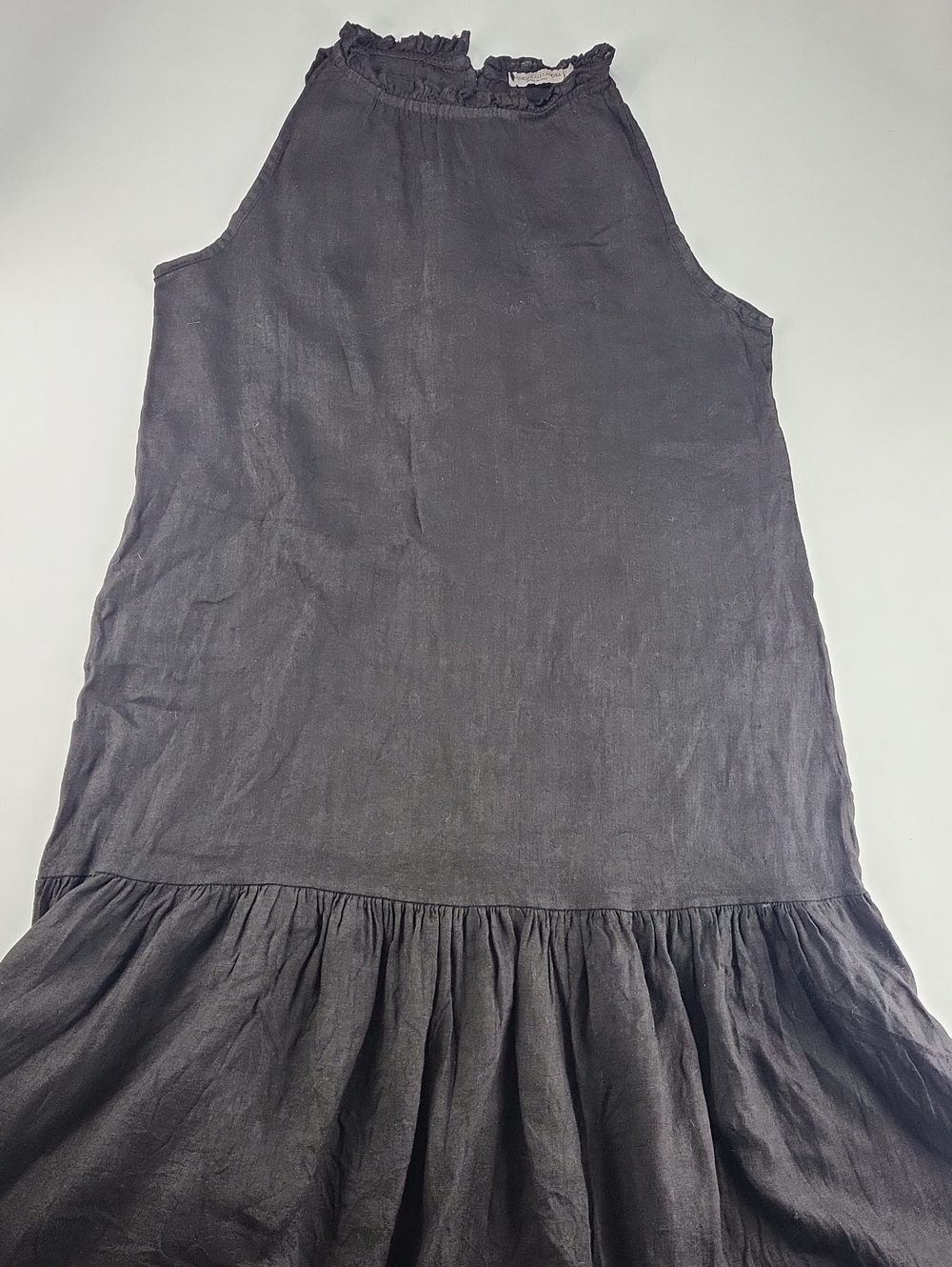 Maxi Linen black dress Size Small